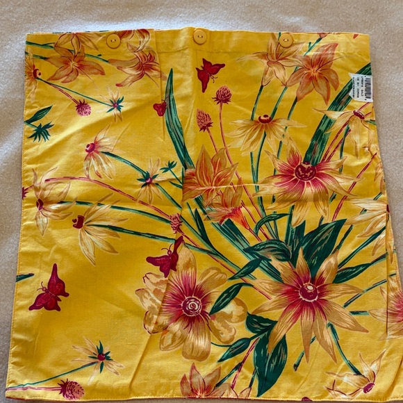 April Cornell Yellow and Green Accent Pillow - Picture 5 of 8